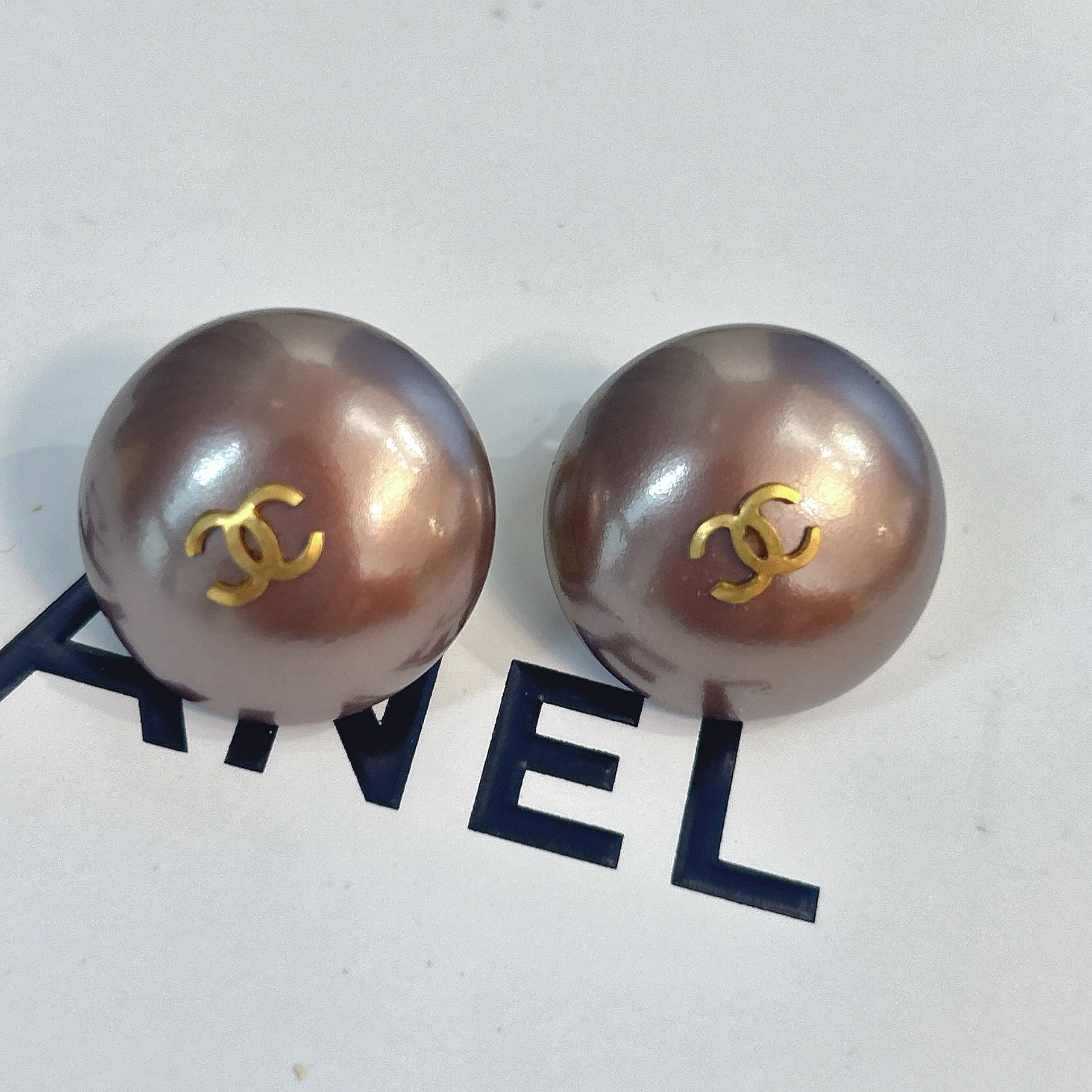 95新 Chanel/香奈儿 Chanel vintage香奈儿中古胖丁珍珠耳夹