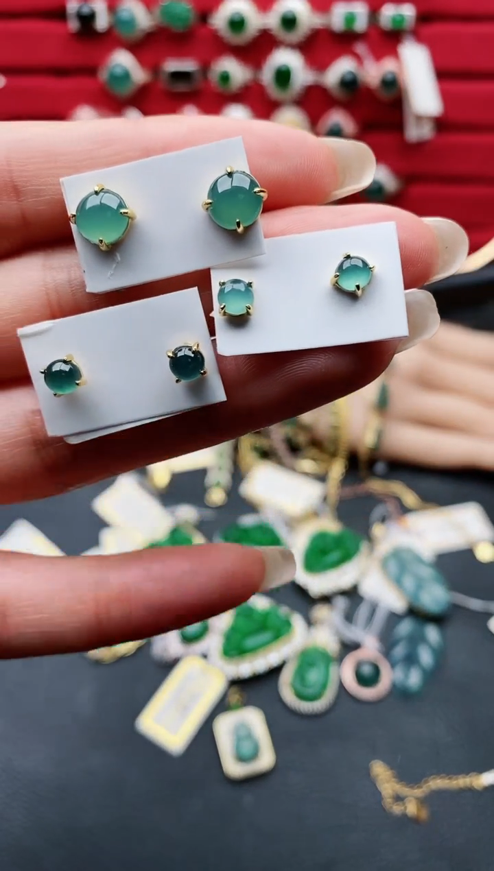 【闪购商品】翡翠手链银S925镶嵌1