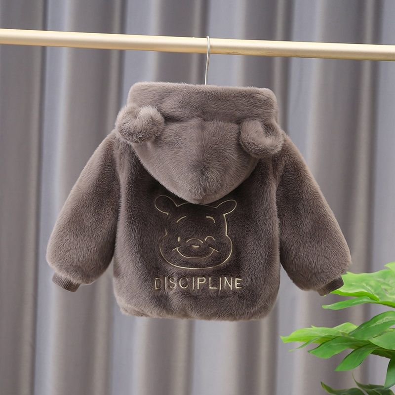 【冬季大促】宝宝外套2023新冬装男童韩版毛毛衣儿童洋气女童冬季