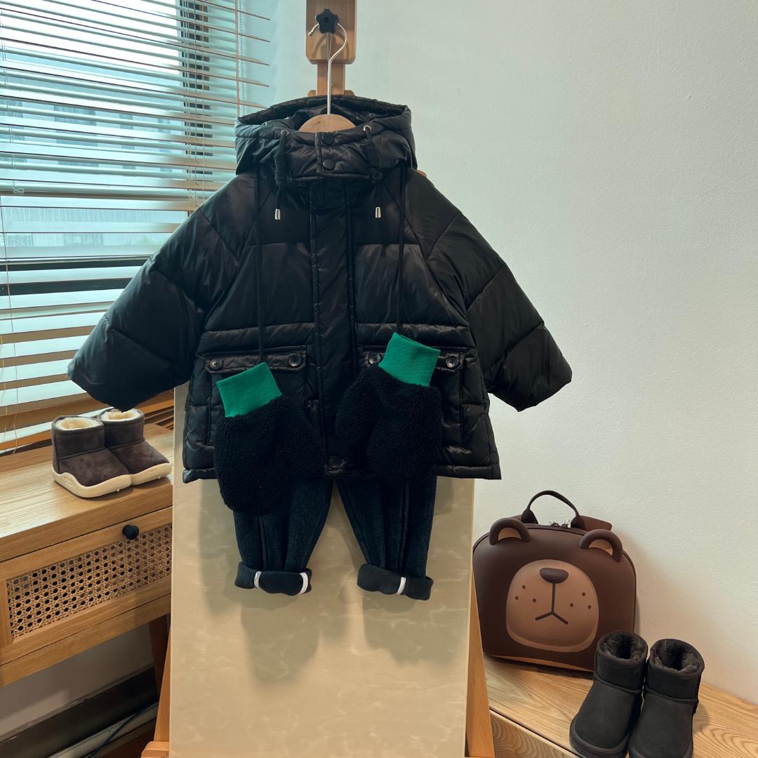 双11羽绒服90白鸭绒保暖上衣女宝宝冬季加厚韩版外套童装 TM10385