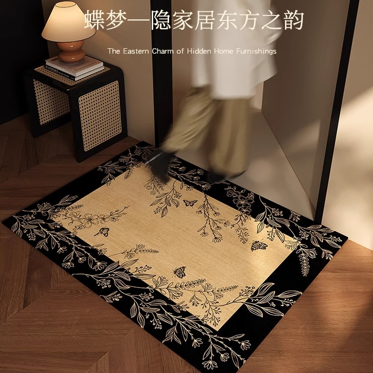 高级复古入户门地垫门口地毯门垫复古进门新中式玄关脚垫新款法式