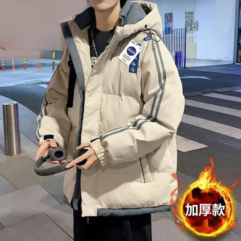 波司澄斯新款白鸭绒连帽羽绒服潮牌冬季情侣百搭保暖加厚大码面11