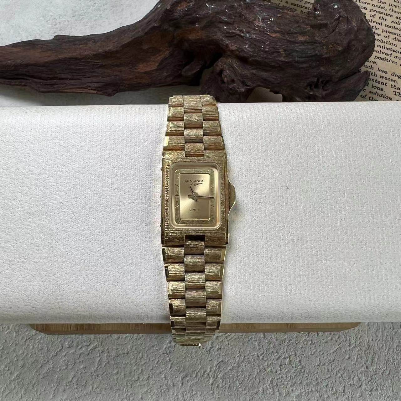 95新 Longines/浪琴 188中古复古/精钢金带/金盘/17.3mm/浪琴女表
