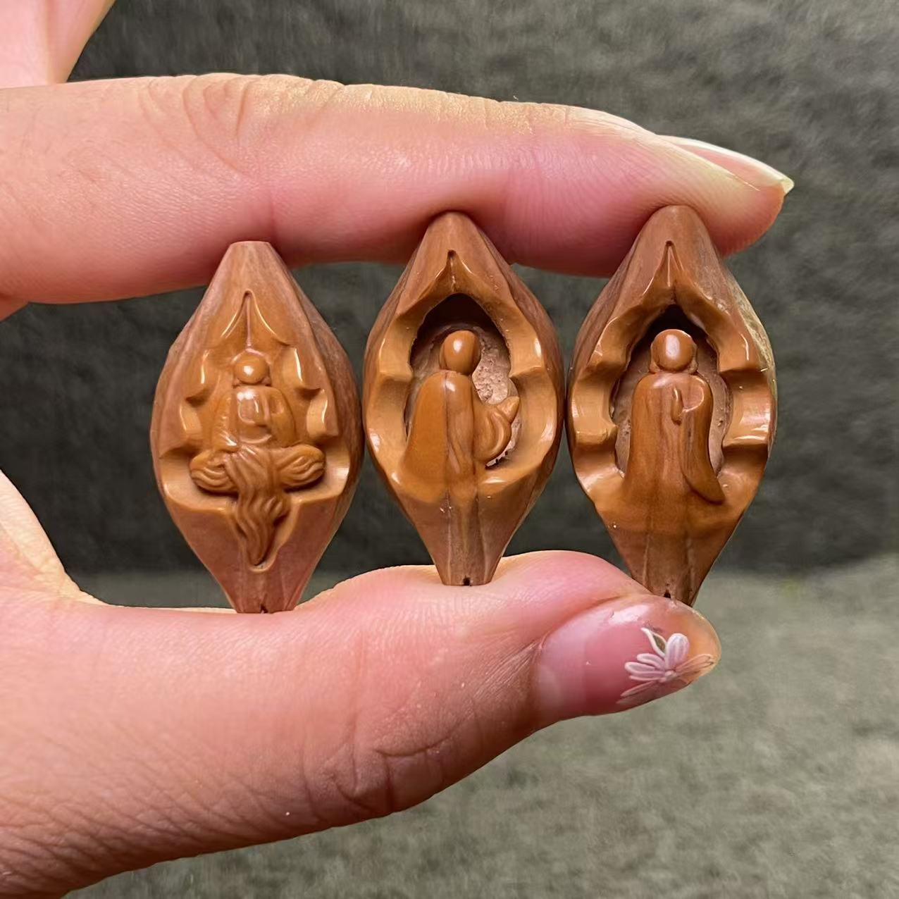 橄榄核无相佛吊坠单粒