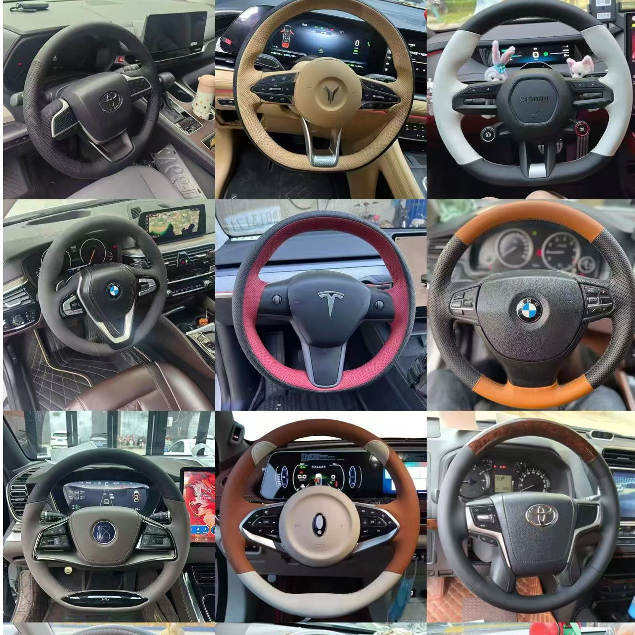 专车专用方向盘套手缝把套各种车型均可定制
