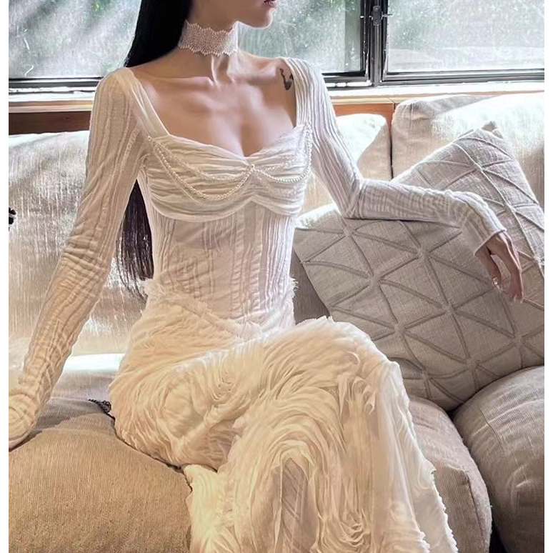 【付付家69.9-129.9高H孤品设计感小众别致显瘦气质连衣裙N0退换