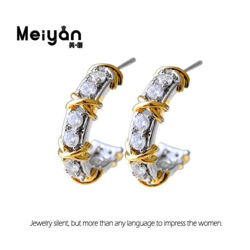 铜合金耳饰 复古耳钉 30083 182