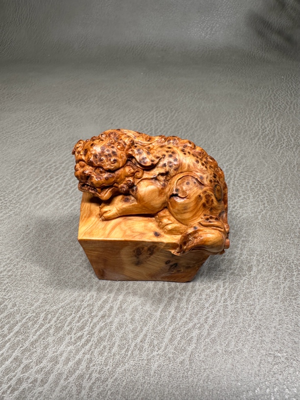 064太行崖柏貔貅摆件湘工手工雕刻手把件印章料把玩文玩54-70mm