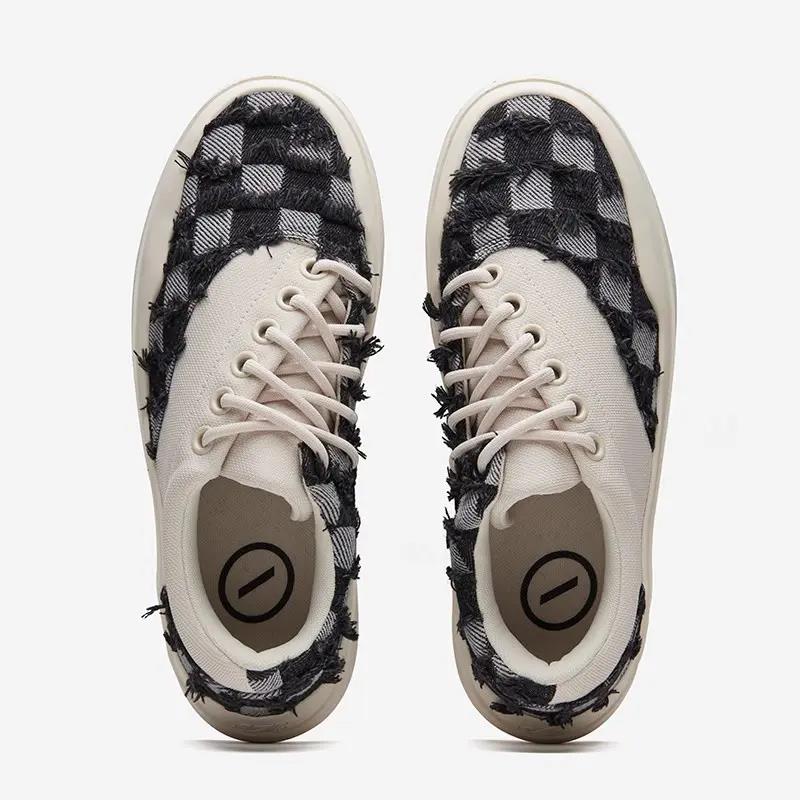 【小扬哥推荐】曹芳仙豆一代板鞋情侣款帆布休闲鞋流苏牛仔布料防