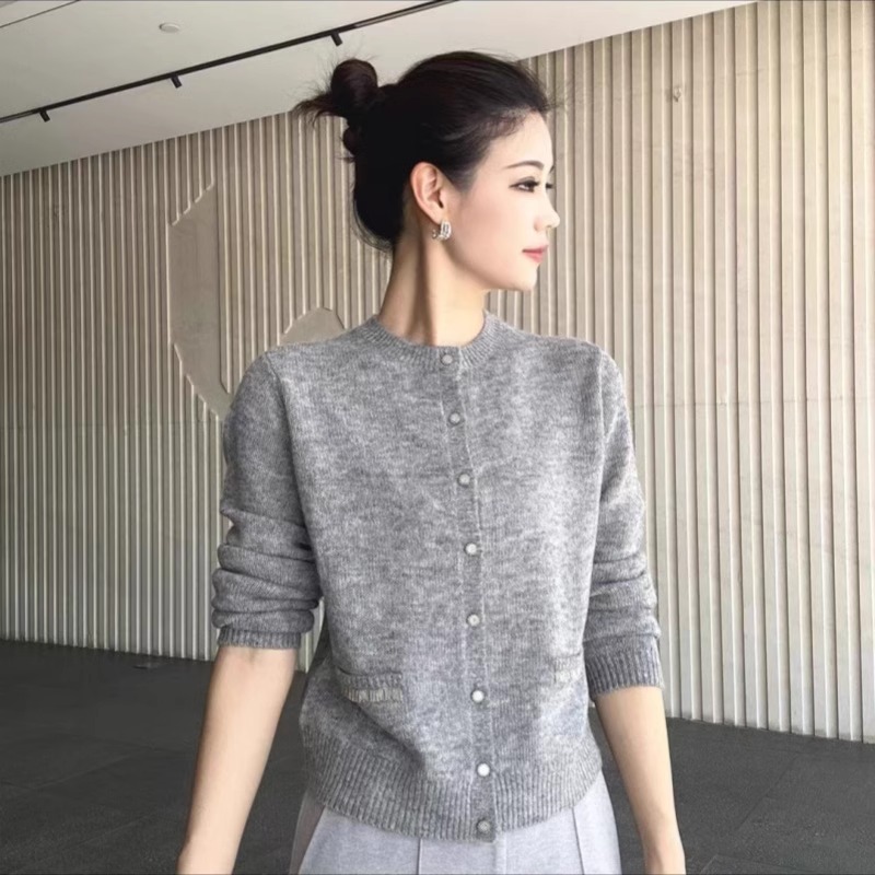 【专柜品质】2024秋新款气质百搭小香风针织开衫外套5499272