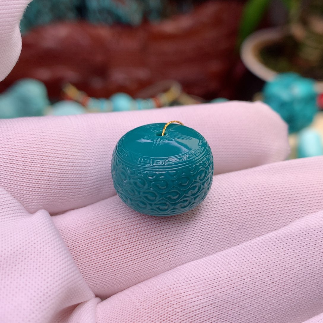 绿松石珠宝半成品未镶嵌卡18.4