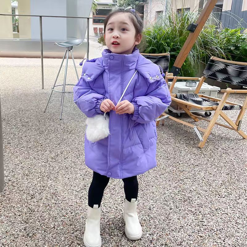 女童棉服2023新款冬季加厚儿童外套中小童女宝宝保暖冬装棉XIANNL
