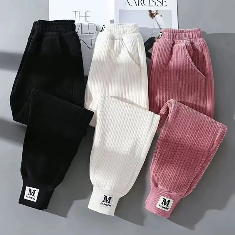 中大童学生束脚裤休闲裤长裤女童洋气运动裤春季新款儿童裤XIANNL