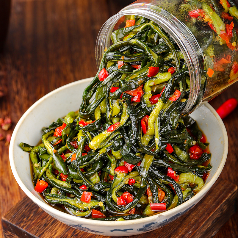 下饭菜脆爽黄瓜皮腌黄瓜泡菜下饭菜下饭咸菜瓶装嫩小黄瓜香辣