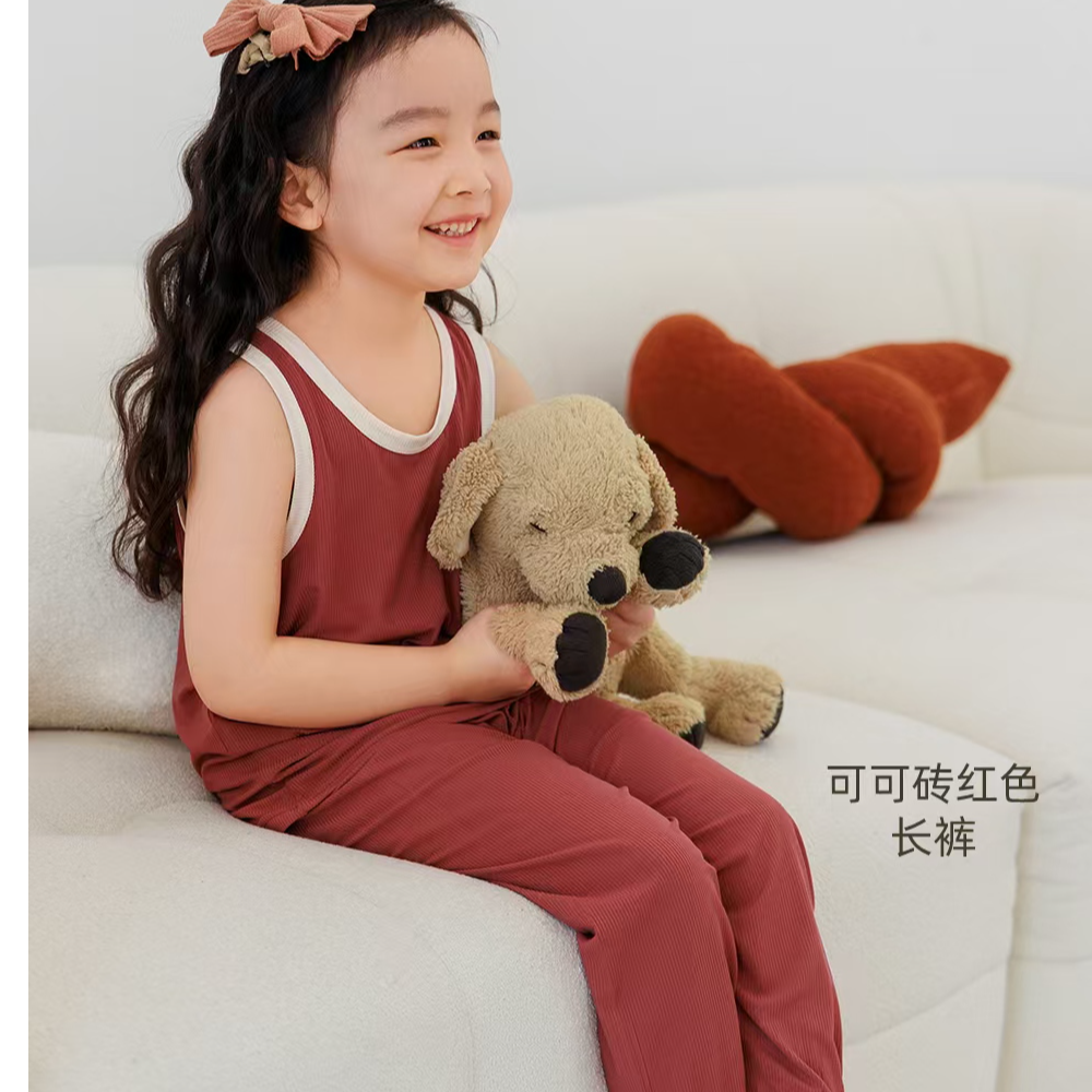 雅赞长裤夏儿童宝宝大童外穿宽松休闲舒适运动休闲女童薄款长裤