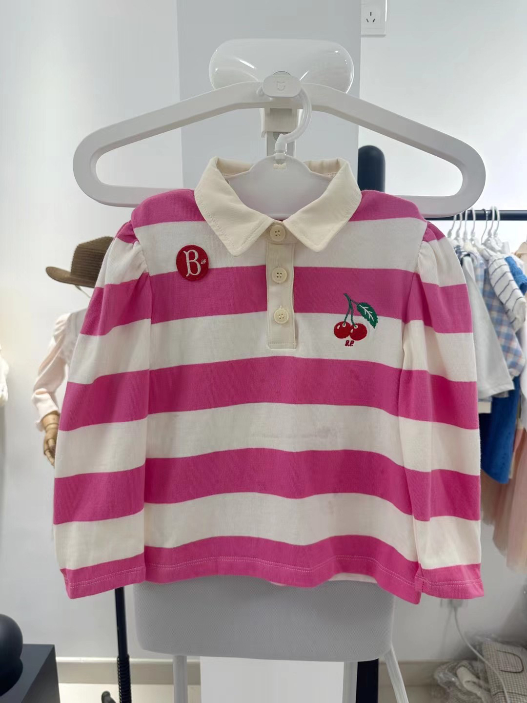 小花可爱打底衫长袖扣号专拍