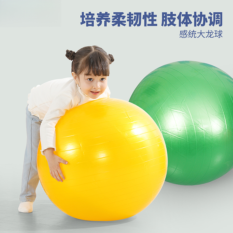 瑜伽球正品健身球加厚防爆瘦身儿童感统训练孕妇助产专用球大小号