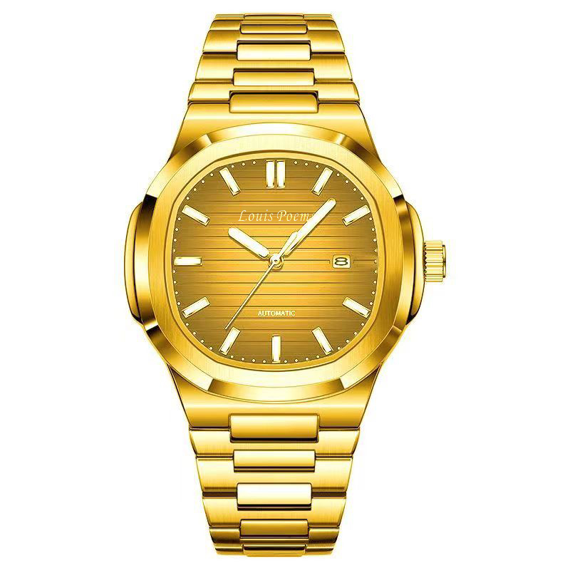 【主播补贴】金色鹦鹉螺款式高端时尚潮流男士腕表-I