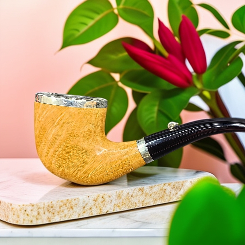 【鸭子】十五子棋原木色全新石楠木手工烟斗