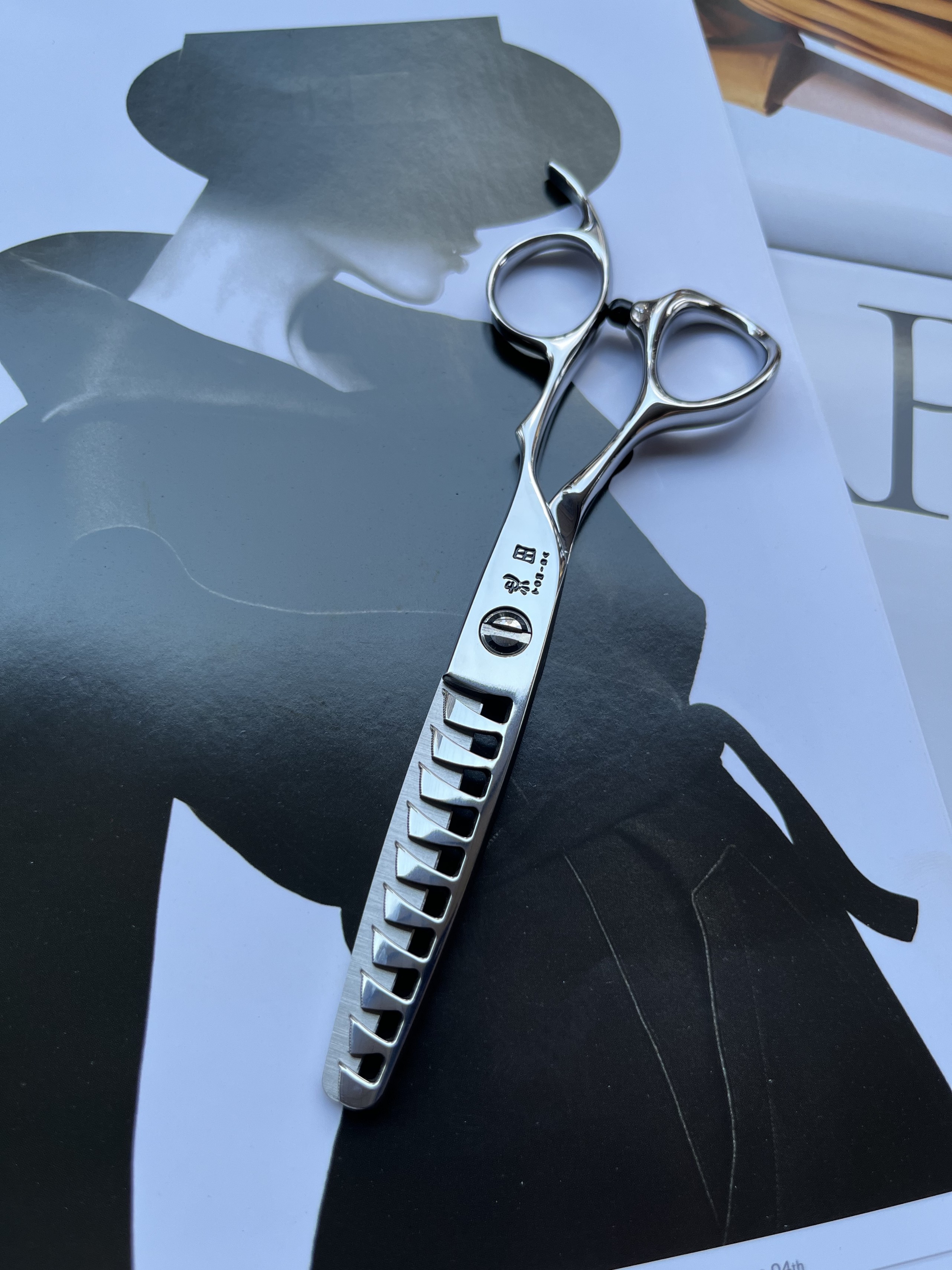 池田无痕打薄鱼骨剪刀去量50-60%男士下量多理发店理发师剪刀发快