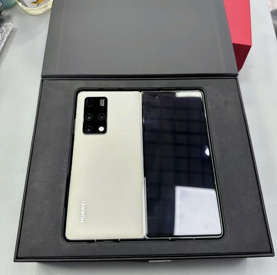 95新 Huawei/华为 mateX2典藏素皮白电池92%全套配置折叠屏原装