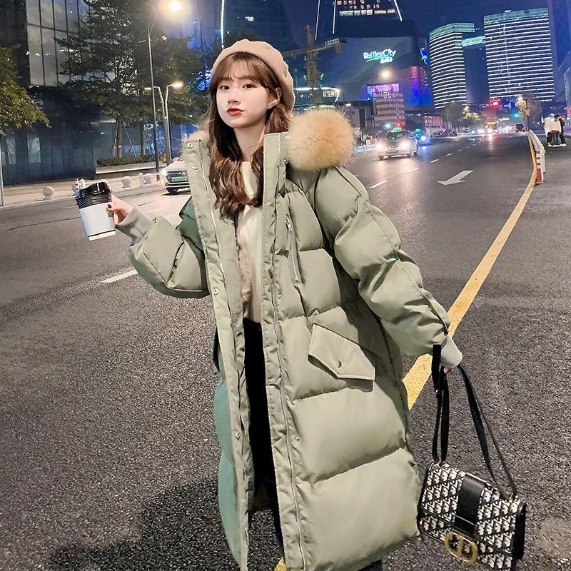 羽绒服新款爆款年大码羽绒女士女款中长款韩版宽松面包加厚