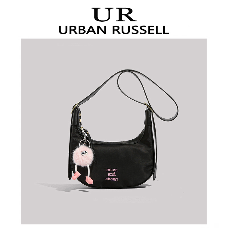 URBANDRUSSEL小众设计今年流行包包女士2023新款休闲百搭斜挎女包