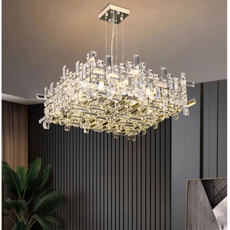 高端设计师客厅灯意式轻奢简约现代时尚大气卧室水晶吊灯2025新款
