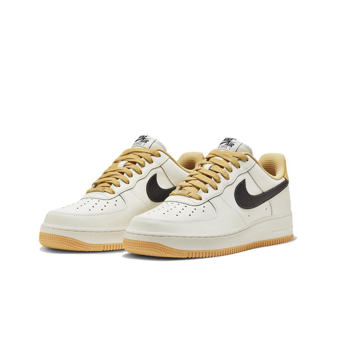 Nike Air Force1 Low 空军一号 AF1 白黄黑 经典板鞋 男女同款