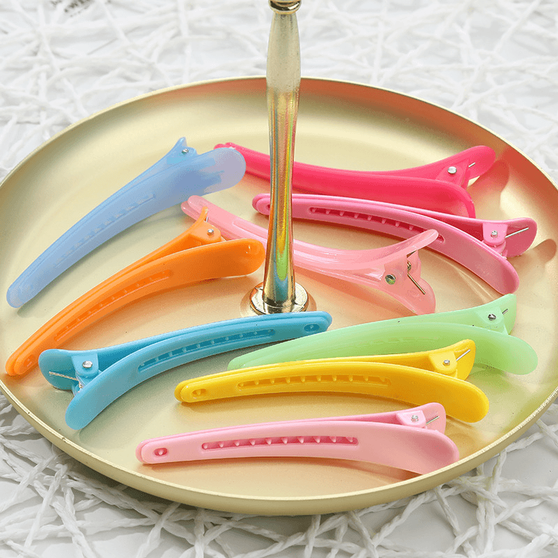 头饰后脑勺盘发发夹可爱化妆刘海边夹发卡女无痕鸭嘴夹理发店夹子