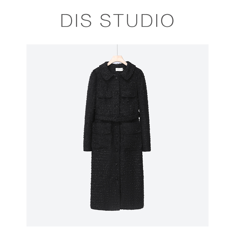 【DIS 定制】【暗香星河】赫本风小香风粗花呢连衣裙Z523T09730 