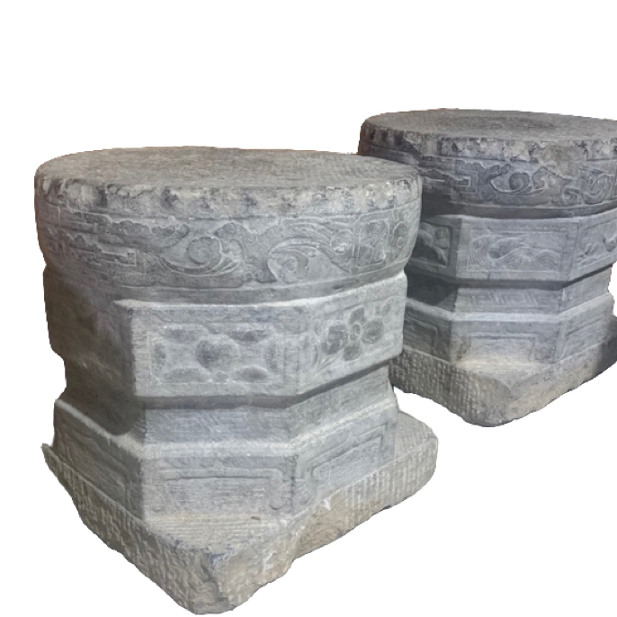 满工艺48公分柱碇石一对