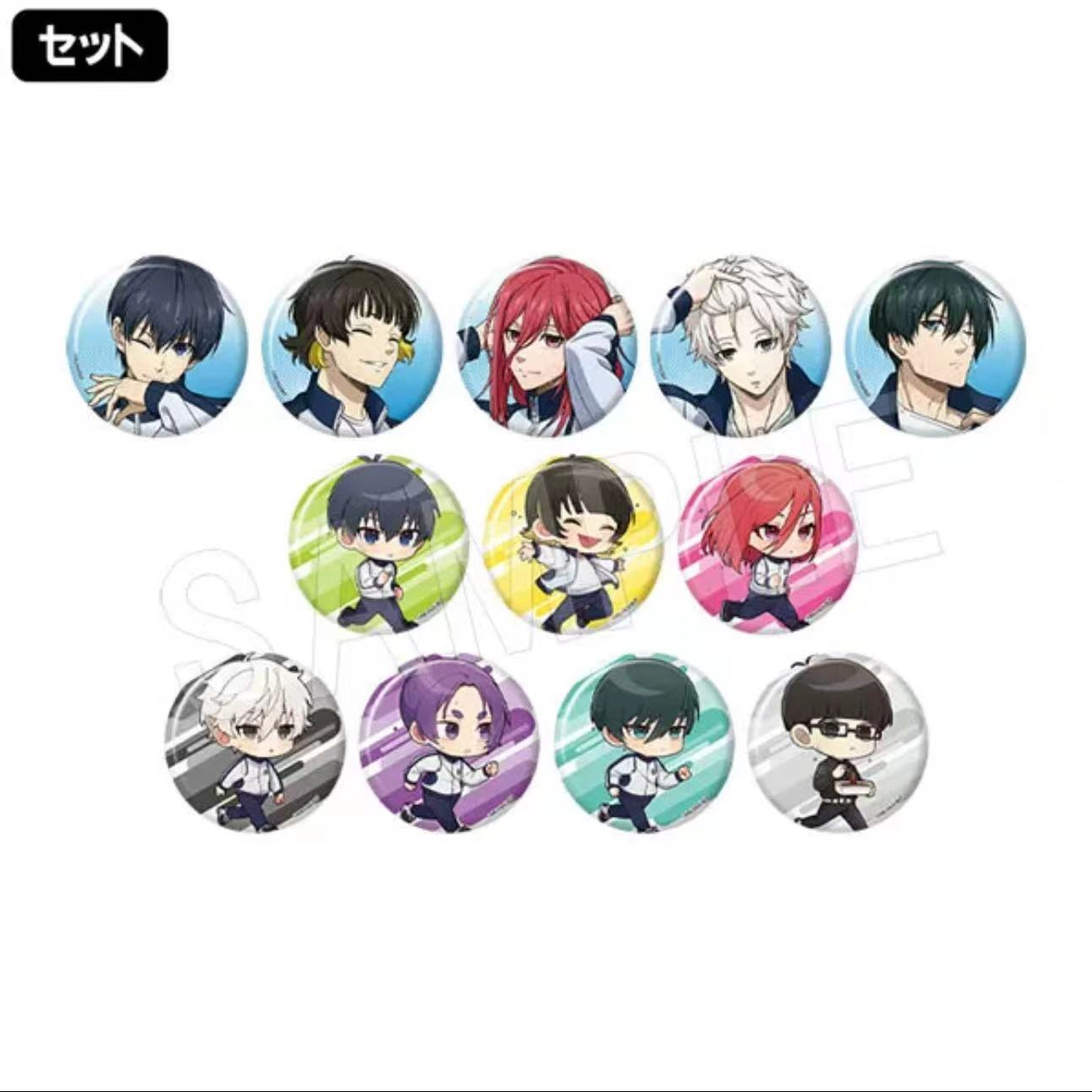 【拆盒】【拆卡】蓝色监狱中外矿业训练服拍立得徽章【盲盒】III
