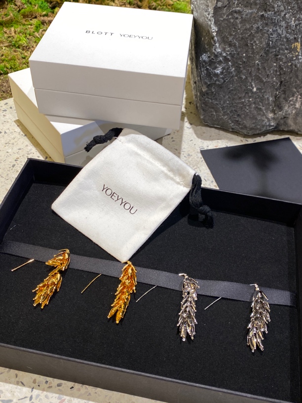 铜合金耳饰 【SFF推荐】YOEYYOU24秋冬麦穗洋气时尚耳环百搭5146