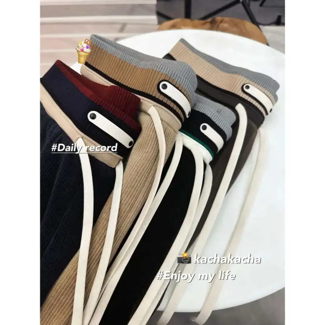 门店499！【节节高女神裤】三段式腰头！加厚保暖直筒女卫裤