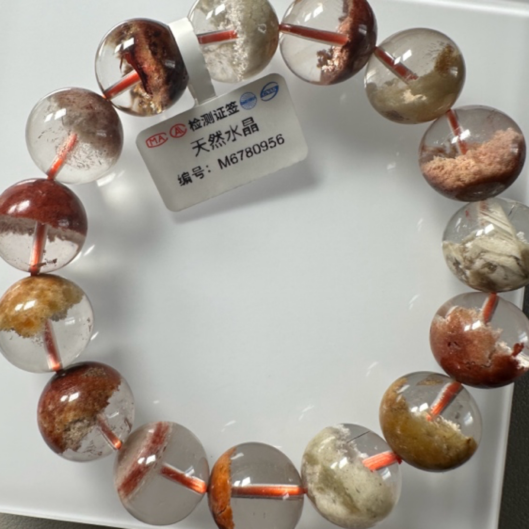 天然水晶四季幽灵手链