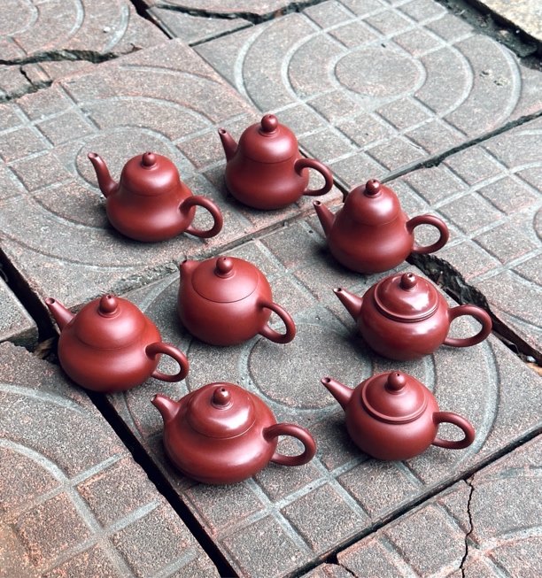 潮州朱泥壶【迷你小壶】一杯茶小茶壶工夫茶壶手拉壶紫砂壶一人用