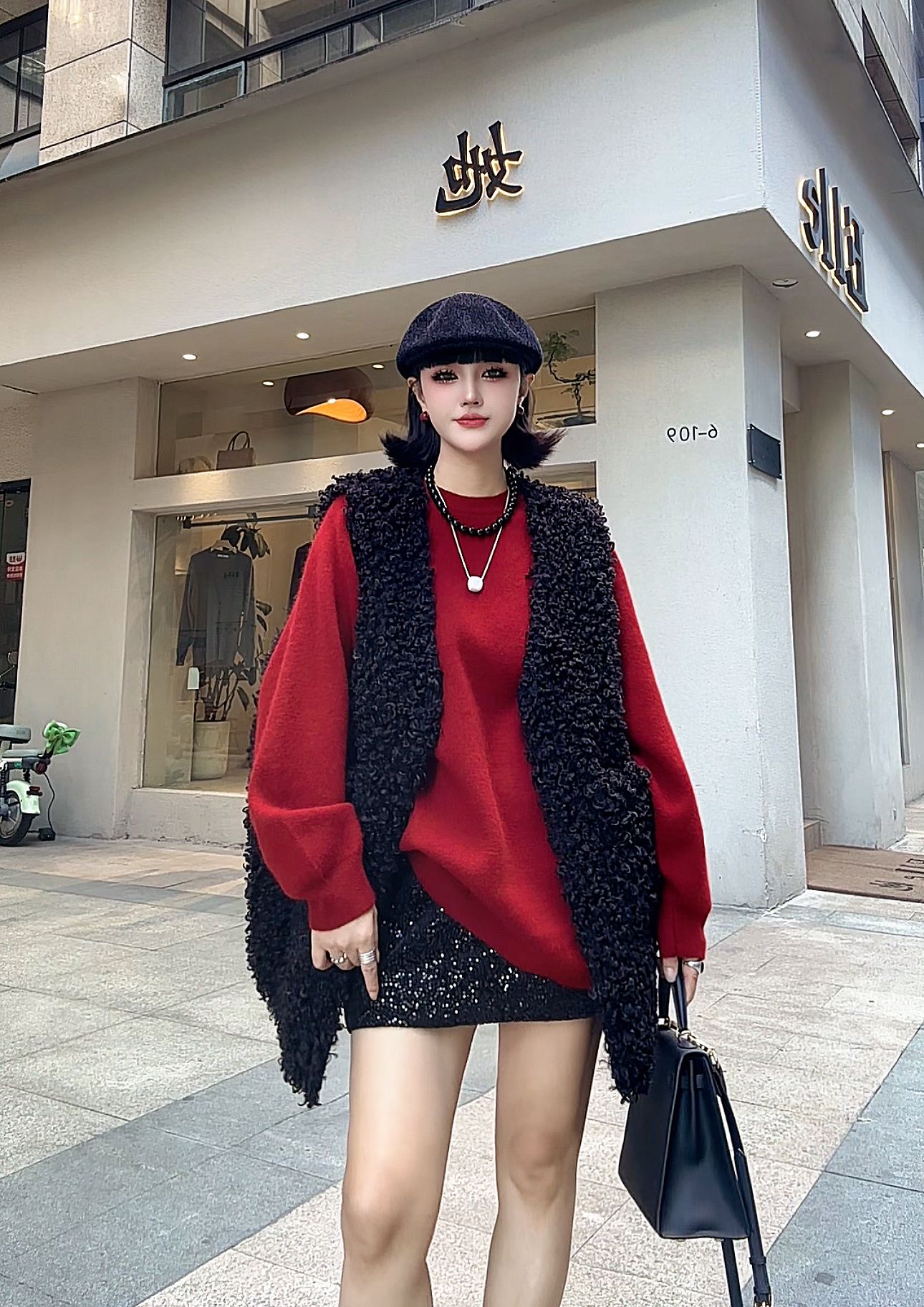 百搭爆款时尚糕糕马甲123毛马甲