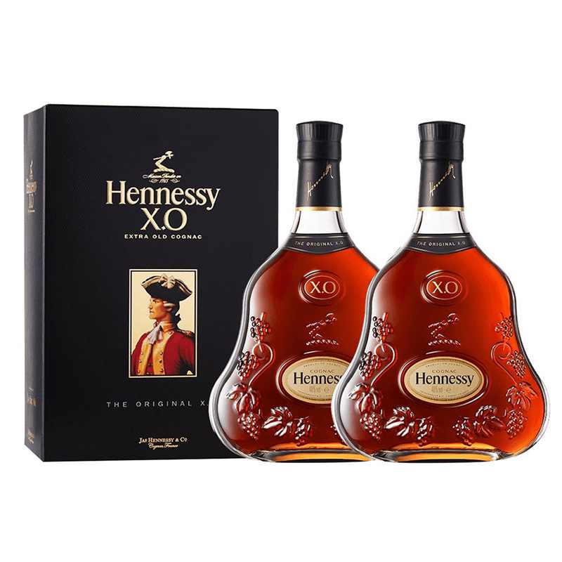 Hennessy/轩尼诗干邑白兰地 XO 350ml 经典款*2