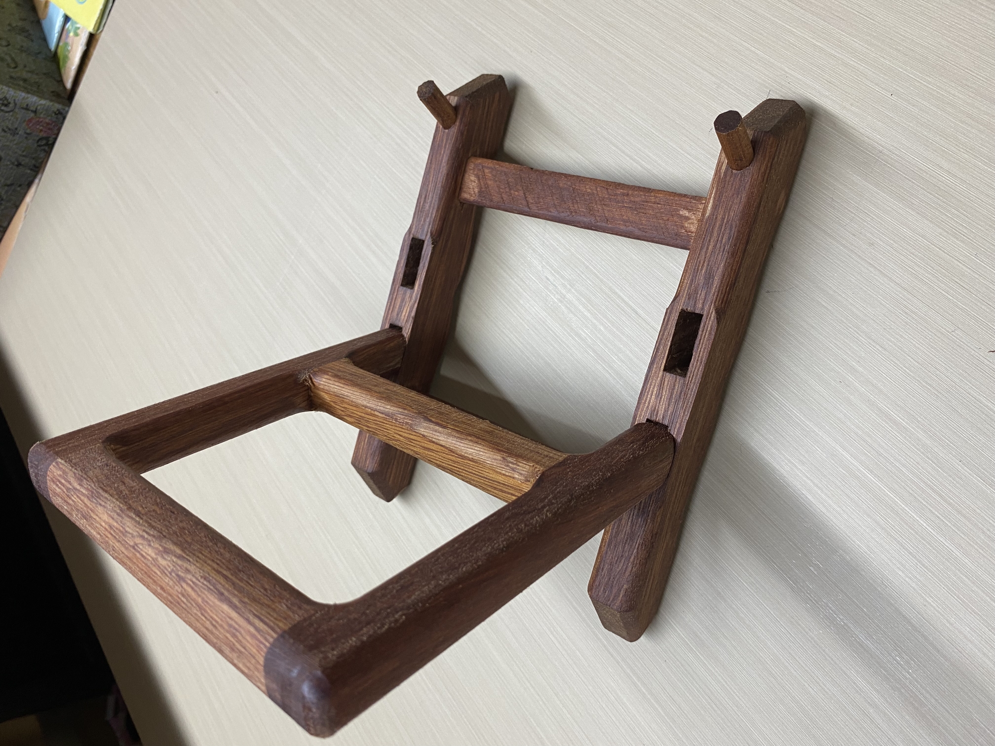 中号木架  砚台架托 可拆卸实木架耐用 