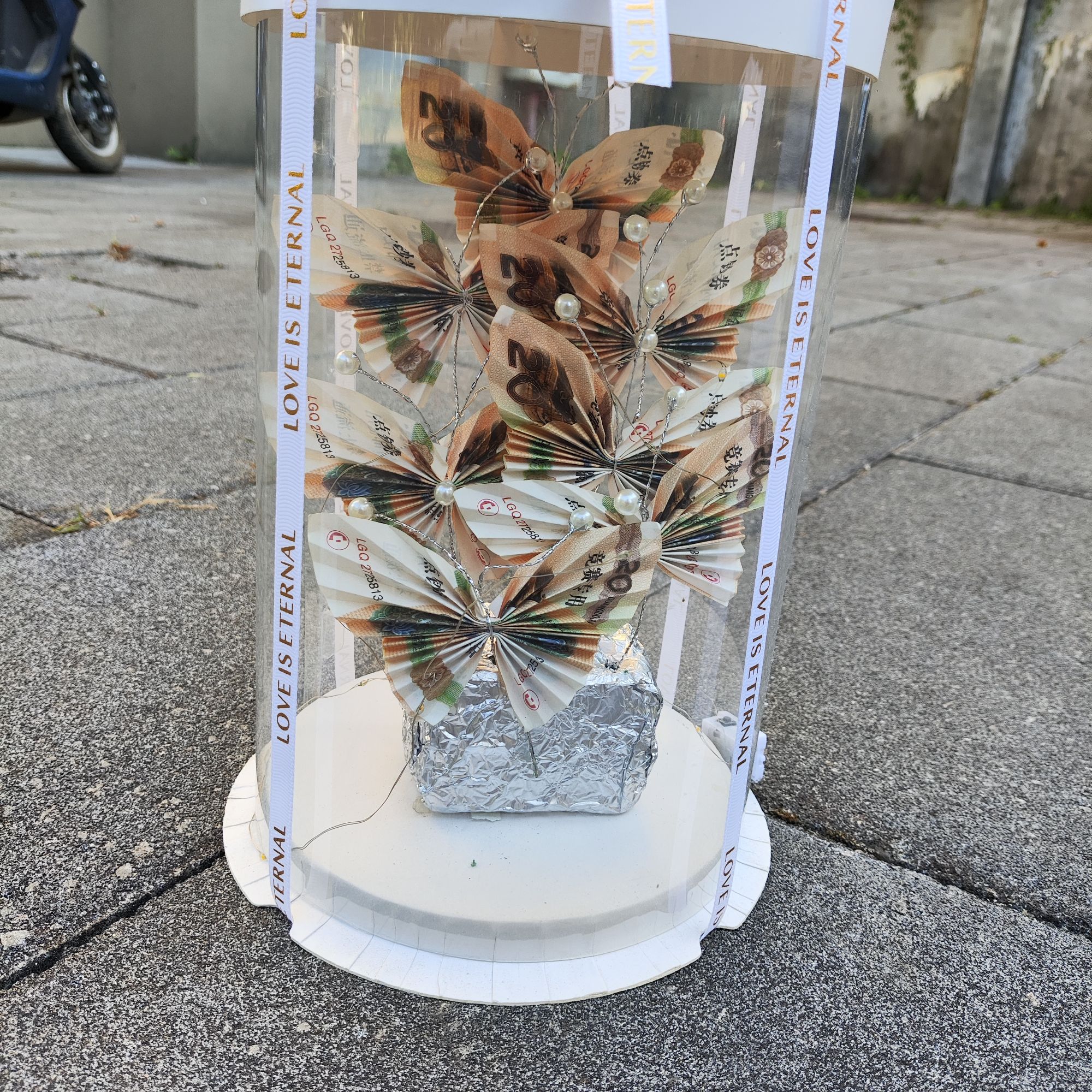 礼盒款蝴蝶有钱花全套手工DIY材料包520生日情人节创意钱折的礼物