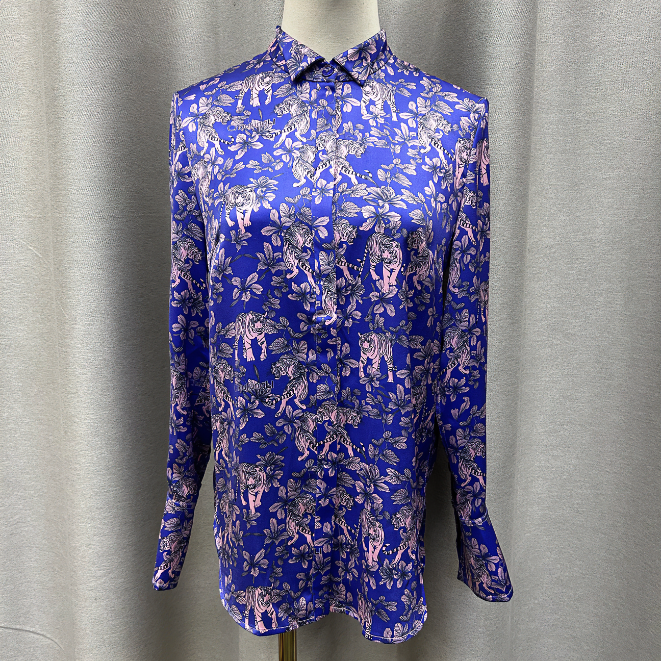 3号女款时尚休闲气质花色长袖衬衫