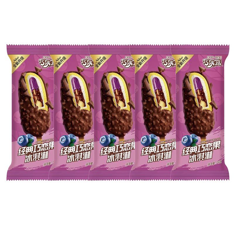【5支】伊利巧乐兹经典巧恋果雪糕75g/支