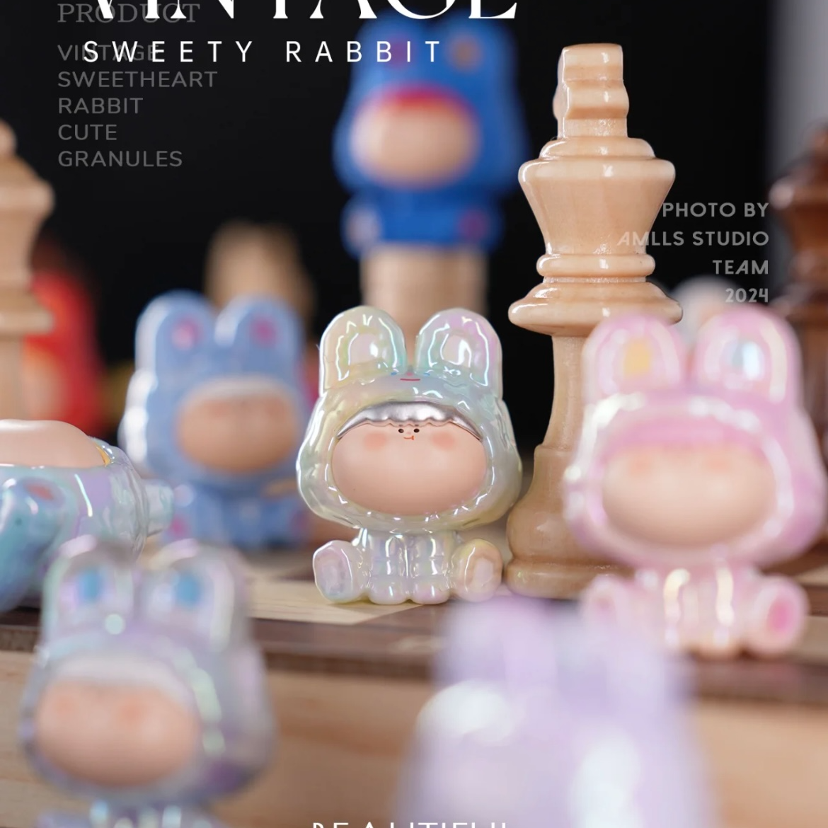 （拆盒）X-阿玛莉莉丝三代复古甜心小兔萌粒系列盲袋