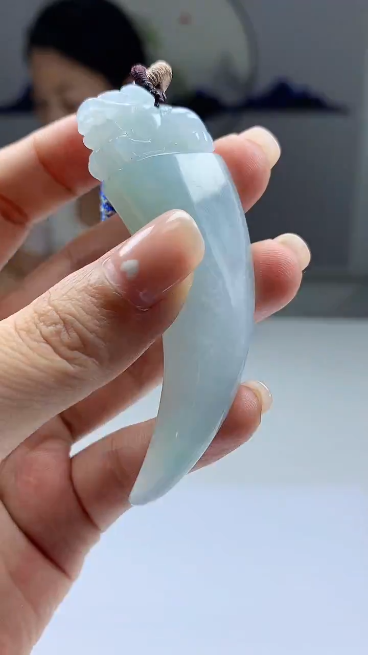 【闪购商品】定制翡翠未镶嵌4902ms-毛货138龙牙