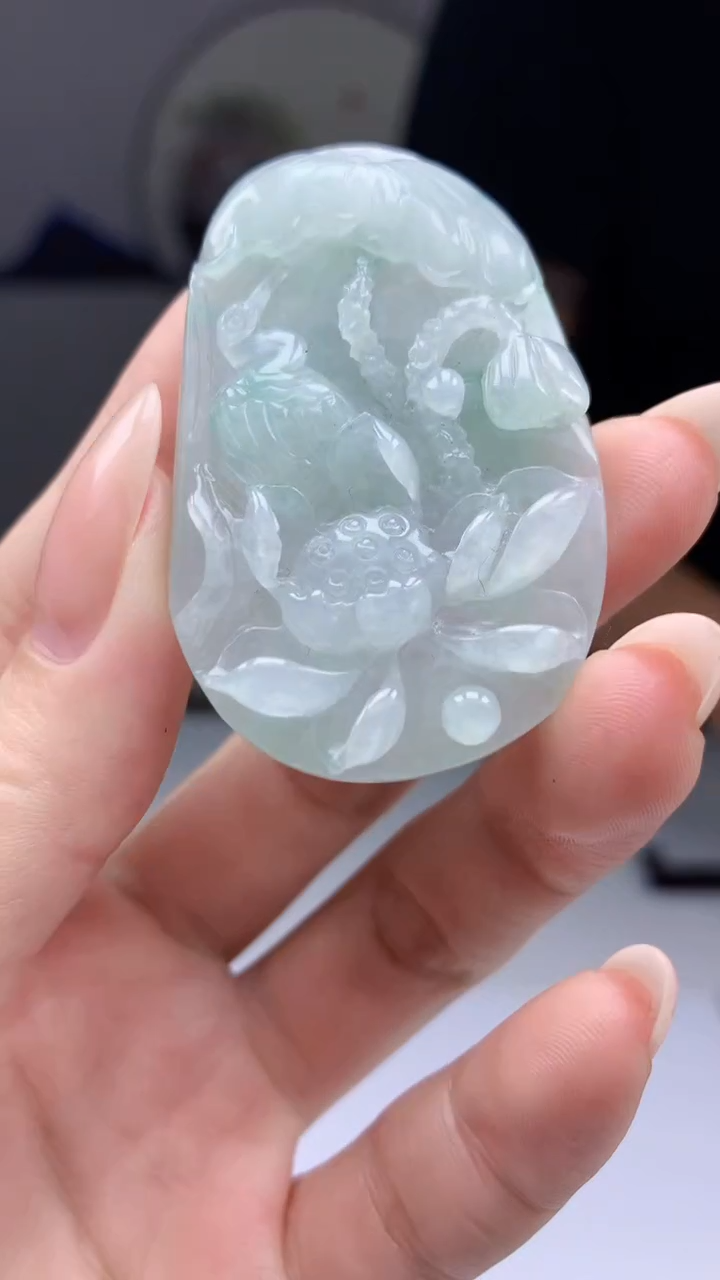 【闪购商品】定制翡翠未镶嵌4969ry-毛货一品清廉90