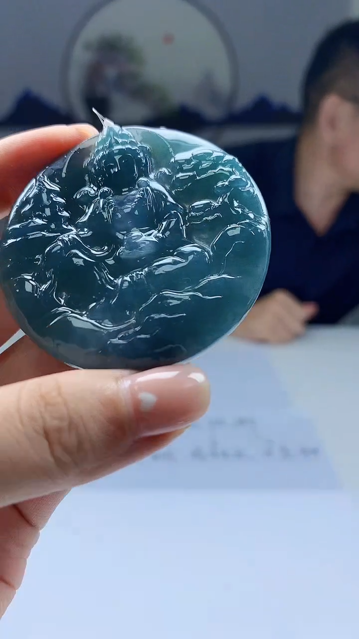 【闪购商品】定制翡翠未镶嵌5125ms-毛货146观音