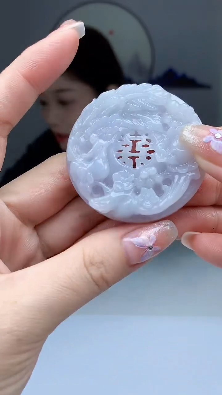 【闪购商品】定制翡翠未镶嵌5029ry-毛货挂件34