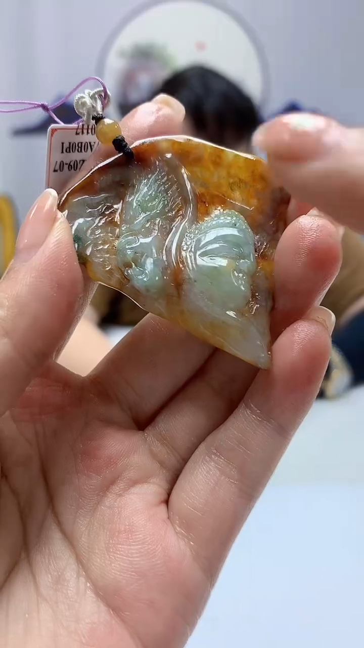 【闪购商品】定制翡翠未镶嵌5060ms-毛货153佛魔