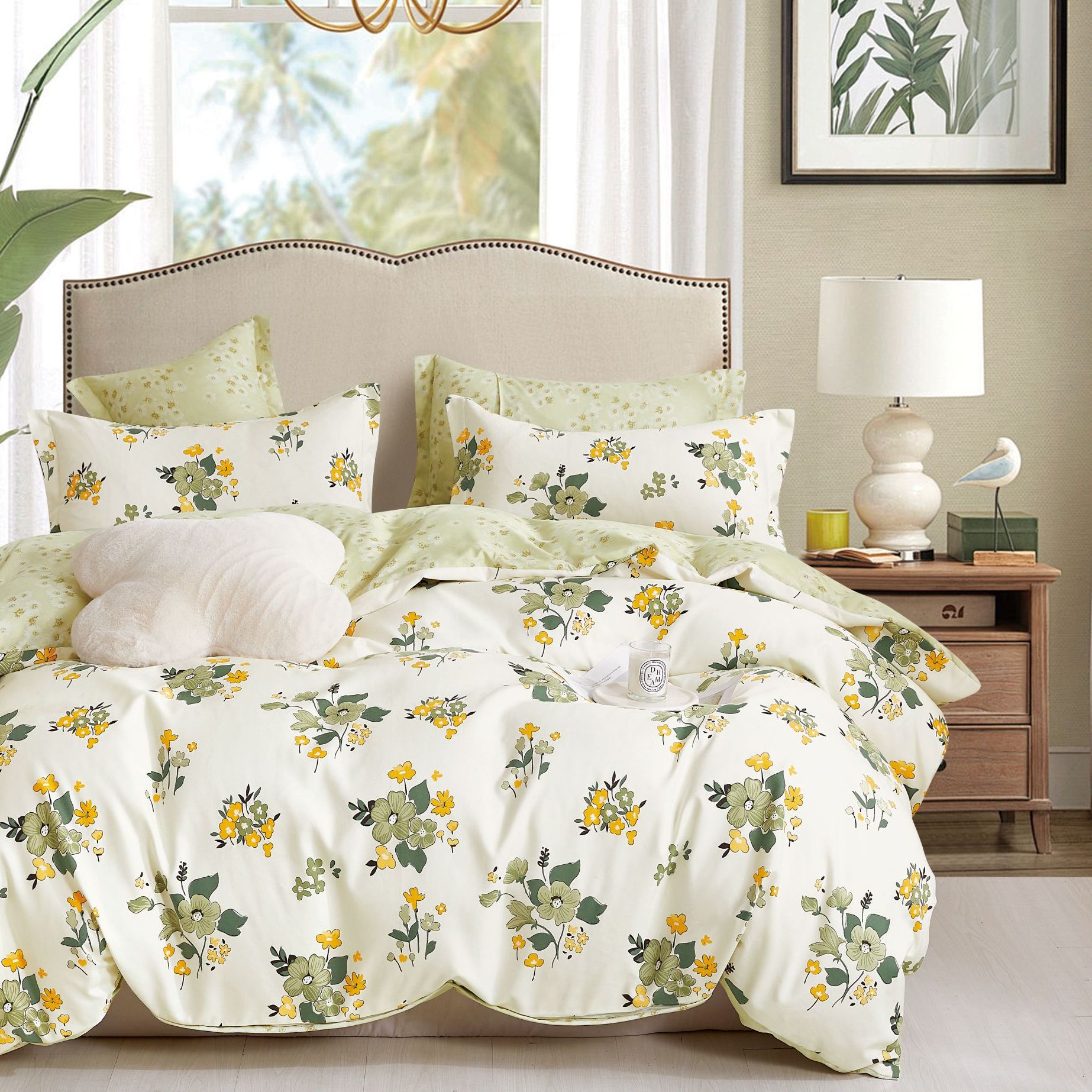 6被套2米【买一送一】新号山谷花间+送绵绵高支高密水洗斜纹棉被罩